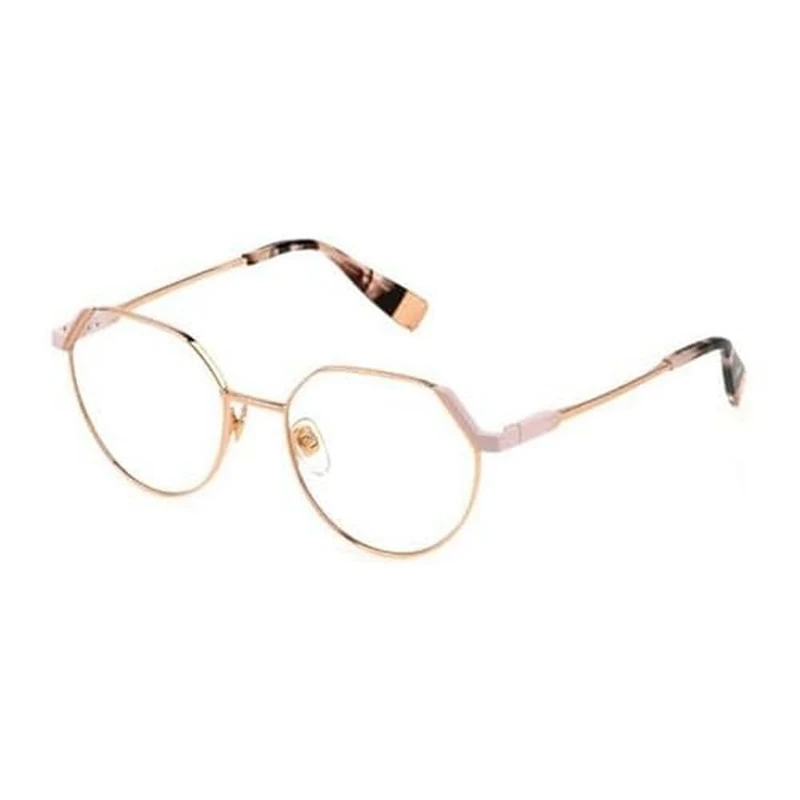 Furla Women's Glasses, Shiny Gold Copper With Coloured Parts, UK 24