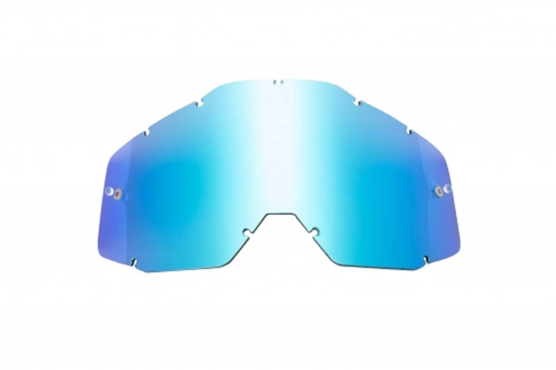 SeeCle (Lens di ricambio BLU specchiata compatibile per occhiale/mask 100% Racecraft/Accuri/Strata Plus, Unisex Adult, Transparent, One Size