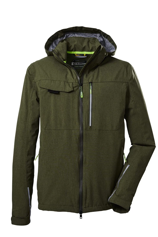 Killtec Kos 36 Mn Men's Functional Outdoor Jacket with Removable Hood and Splash Guard