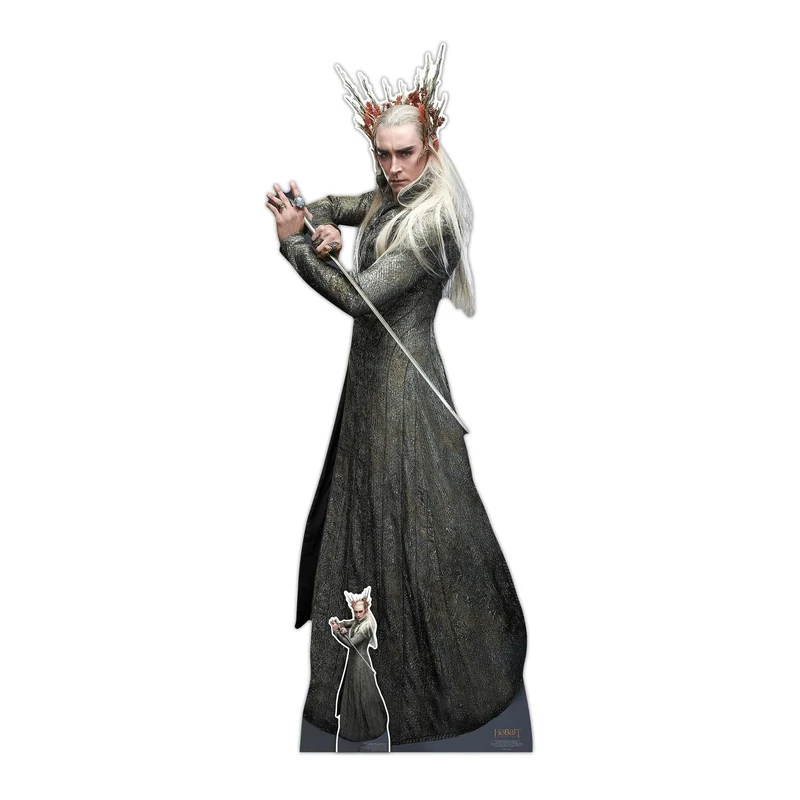 Star Cutouts SC4203 The Hobbit Thranduil Cardboard Cutout with Mini – Lee Pace Lifesize Elven King Display for Fans