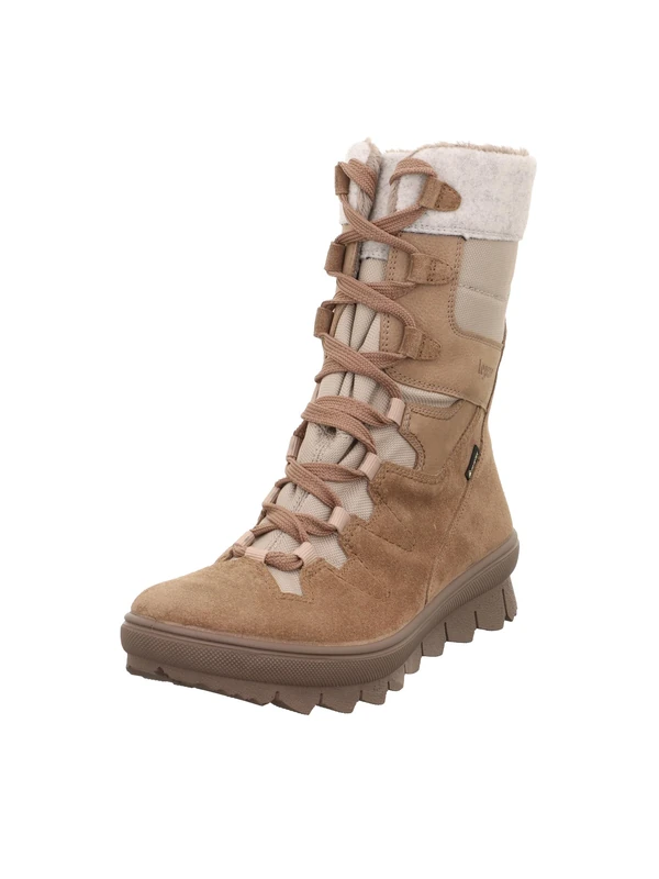 Legero Women's Novara Snow Boot, Palude Beige 4400, 7.5 UK