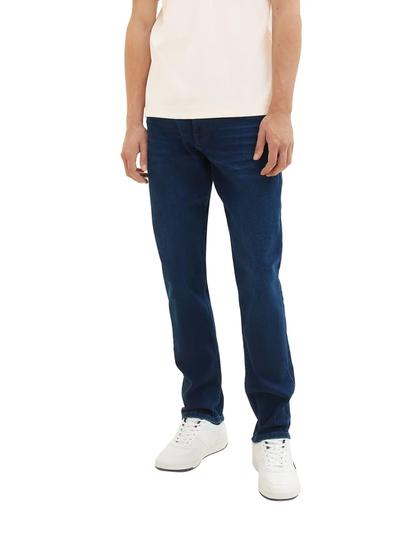 TOM TAILOR Men's Josh Regular Slim Jeans, 10134 - Blue Denim Dark Wash, 36 W/32 L