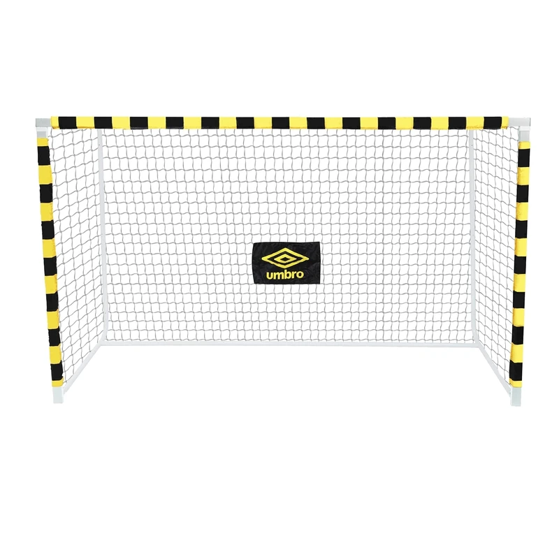 Umbro Football Goal - 300 x 200 x 110 cm - Metal - Football Training Equipment for All Ages - Easy Assembly - Black/Yellow