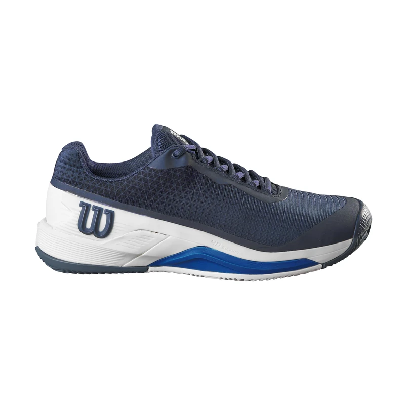 Wilson Men's Rush Pro 4.0 Clay Tennis Shoes, Navy Blazer/White/Lapis Blue, 7.5 UK