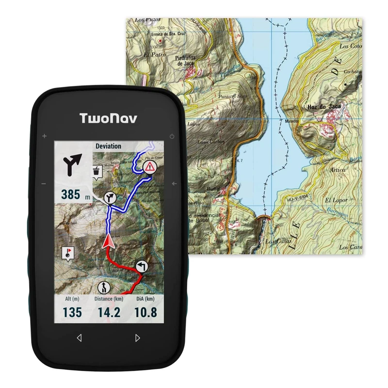 TwoNav Cross Plus + Full Map, Spain Map, GPS with Screen 3.2 Inches for MTB, Cycling, Trekking or Hiking with Maps Included