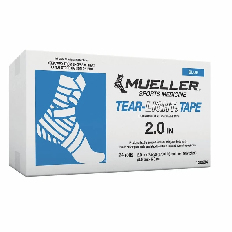 Mueller TapeWrap Premium Blue - 5cm x 5.4m Pack of 24 Rolls