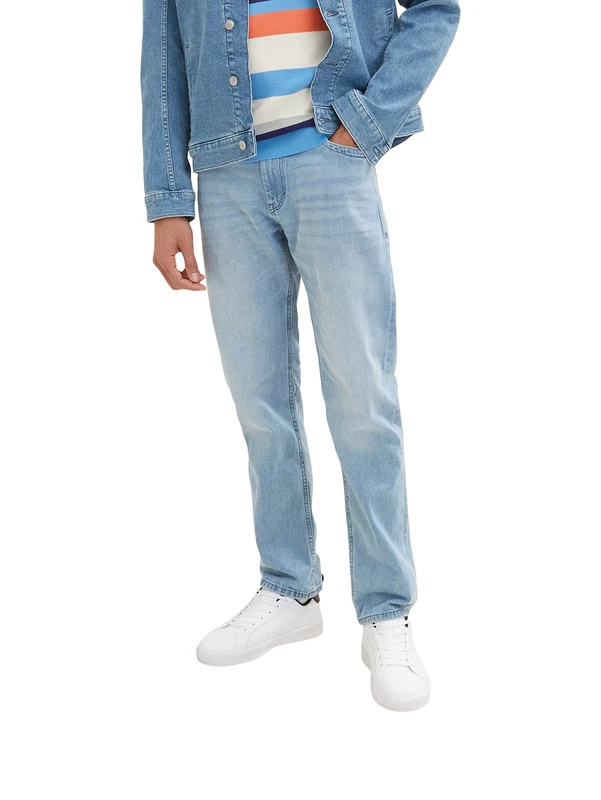 TOM TAILOR Men's Trad Relaxed Jeans, 10142 Light Stone Blue Denim, 29 W/30 L