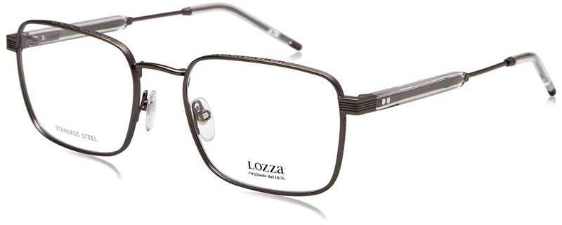 LOZZA Men's VL2410 Sunglasses, MATT GUN METAL, 55