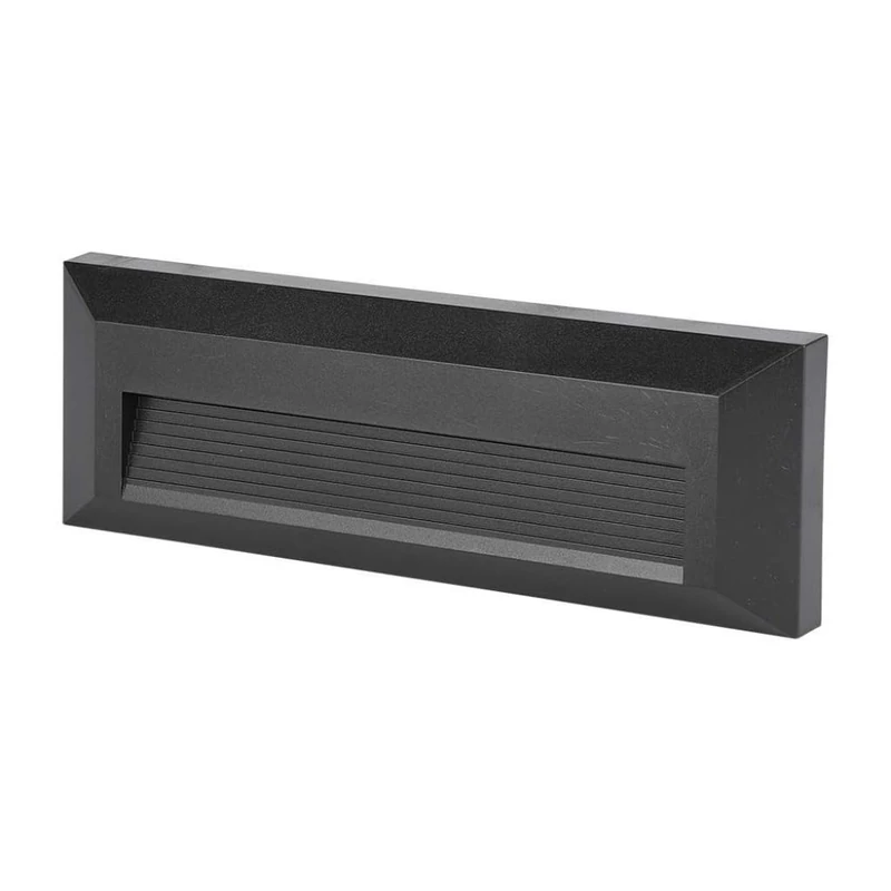 VT-1162 3W LED STEP LIGHT COLORCODE:3000K BLACK BODY RECTANGLE - Image 1