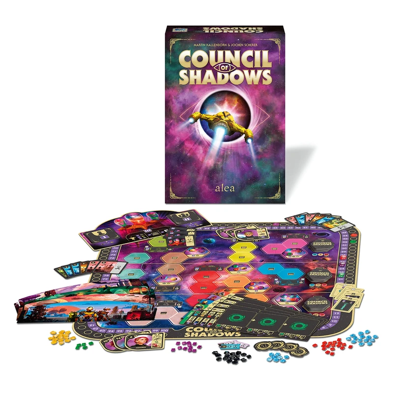 Ravensburger Council of Shadows Immersive Strategy Board Game for Adults and Kids Age 14 Years Up - New 2024