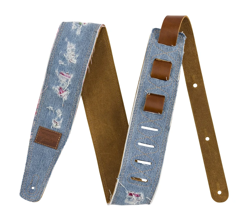 Fender x Wrangler Ripped Denim Strap, Indigo