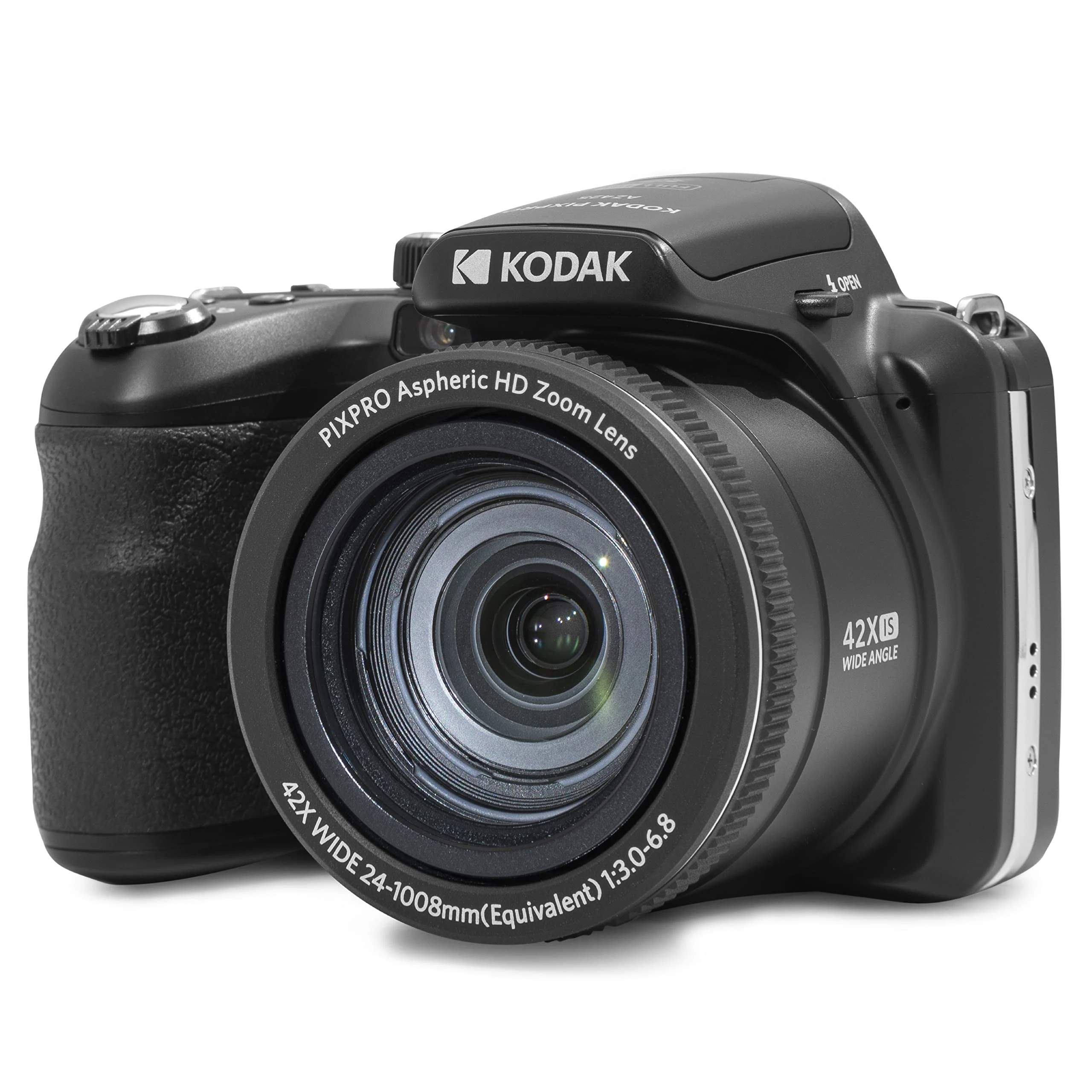 KODAK Pixpro Astro Zoom AZ425 - Digital Bridge Camera, 42X Optical Zoom, 24mm Wide Angle, 20 Megapixels, 3" LCD, Full HD 1080p Video, Li-ion Battery - Black