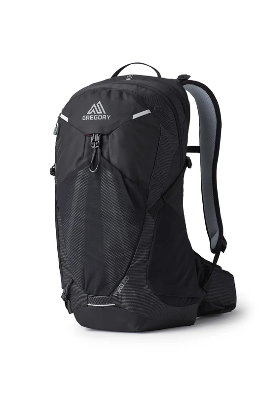 Gregory Biosync - Miko 20 - Men’s Hiking Backpack, 51 cm, 20 L, 0.91 KG, Daypack with Adjustable Torso, Breathable Backpanel, Hydration Compatible, Black (Optic Black) - Image 1
