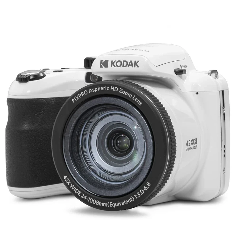 KODAK Pixpro Astro Zoom AZ425 - Digital Bridge Camera, 42X Optical Zoom, 24mm Wide Angle, 20 Megapixels, 3" LCD, Full HD 1080p Video, Li-ion Battery - White