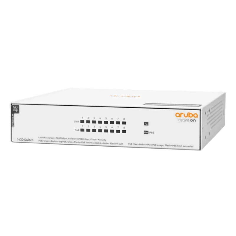 Aruba Instant On 1430 8xGbE PoE Switch 64W - Image 1