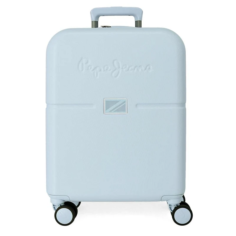 Pepe Jeans Accent Cabin Suitcase Blue 40x55x20 cm Rigid ABS Integrated TSA Closure 37L 3.22 kgs 4 Double Wheels Hand Luggage