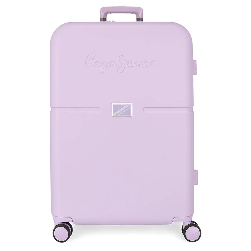 Pepe Jeans Accent Medium suitcase Purple 48x70x28 cm Rigid ABS Integrated TSA closure 79L 4.32 kg 4 Double wheels