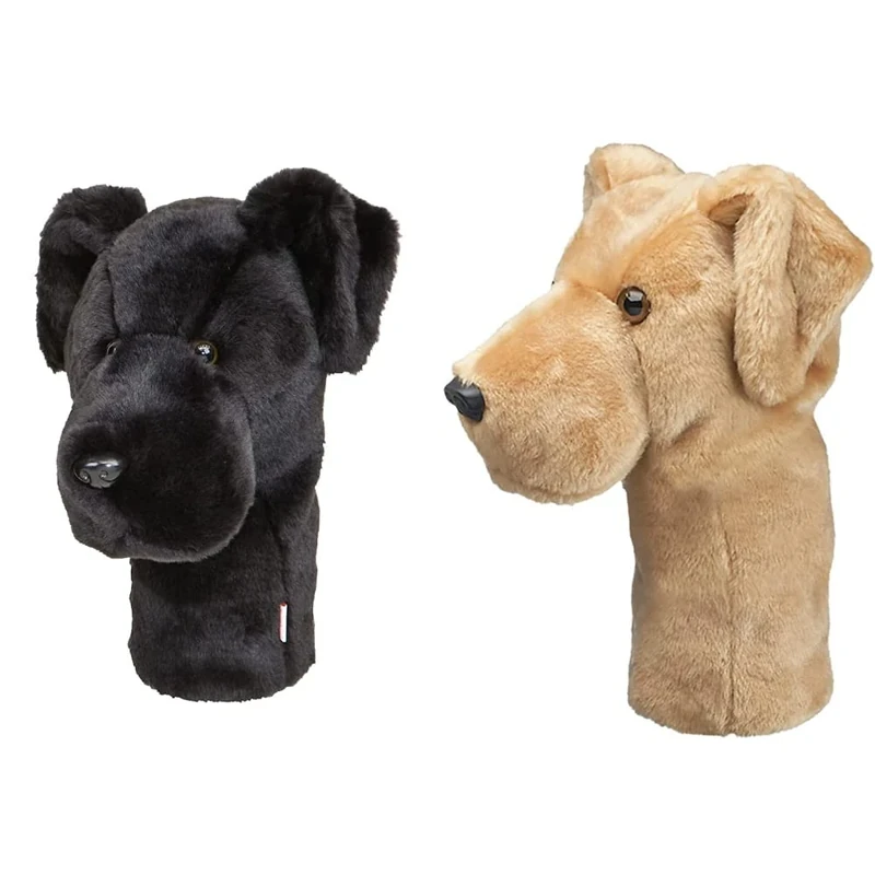 Daphne's Novely Headcover - Black Labrador & Yellow Labrador Novelty Headcover - Image 1