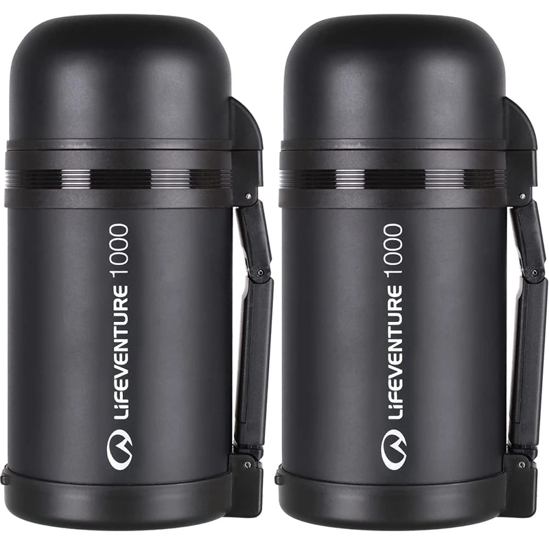 Lifeventure Double Walled Thermally Induced Widemouth Vacuum Flask for Food Or Drink & Double Walled Thermally Induced Widemouth Vacuum Flask for Food Or Drink