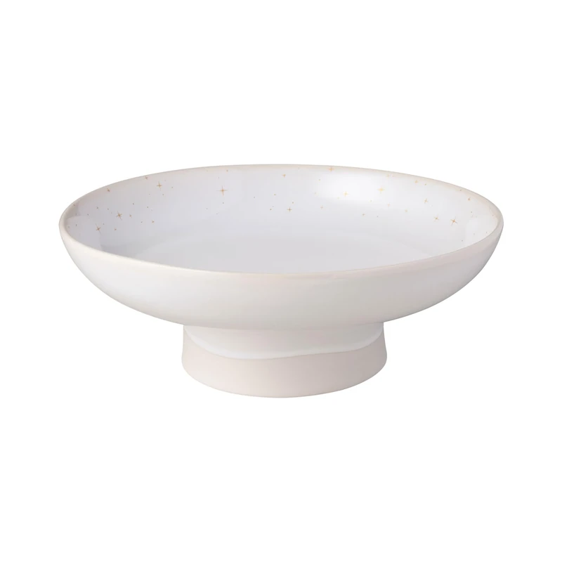 like. by Villeroy & Boch – Winter Glow footed bowl, Christmas decoration in Premium Porcelain