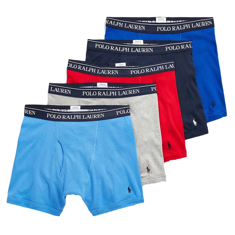 Polo Ralph Lauren Classic Fit Boxer Briefs - 5 Pack (Assorted), Assorted, XXL