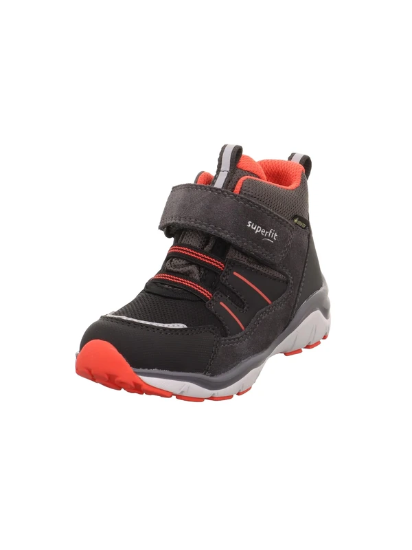 Superfit Boys Sport5 Huisschoenen, Grey Red 2000, 4 UK Child Narrow