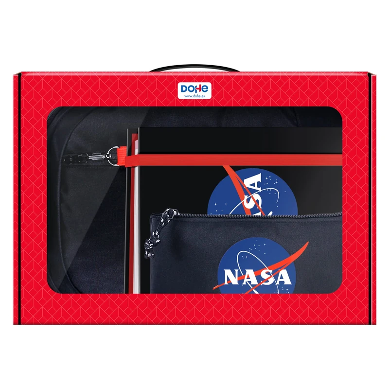 Dohe - Gift Bag - Backpack, Refillable Folder and Triple Pencil Case - Nasa - Logo - Image 1
