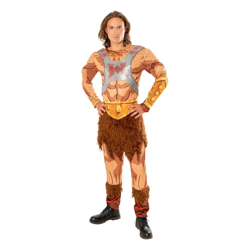 Rubies 301637XL He-Man Deluxe Adult Costume Masters Of The Universe Fancy Dress, Men, Multicoloured, XL Halloween, World Book Day