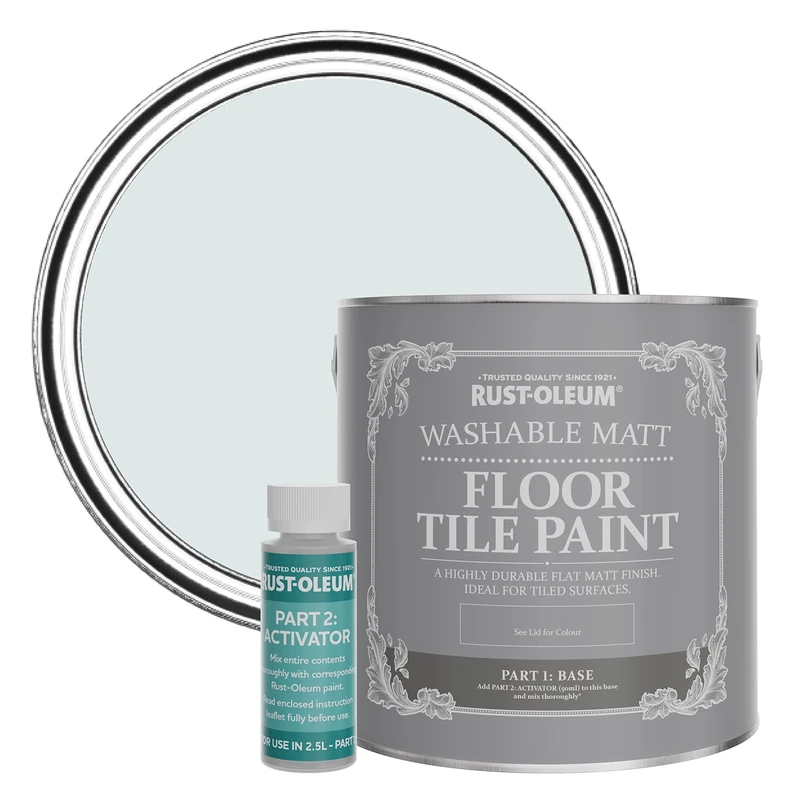 Rust-Oleum Blue Washable Matt Floor Tile Paint - Marcella 2.5L