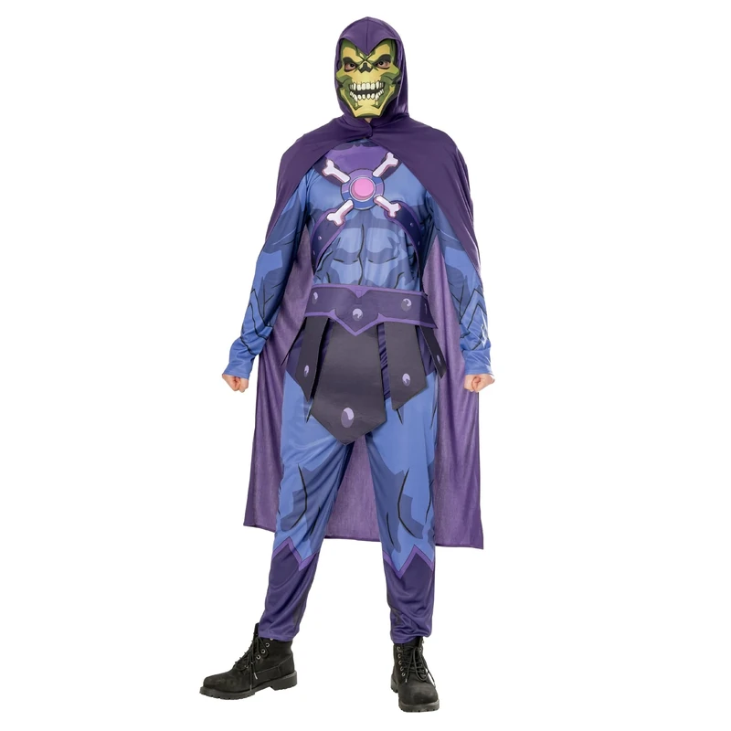Rubies 301638XL He-Man Skeletor Deluxe Adult Costume Fancy Dress, Men, Multicolour, XL Halloween, World Book Day