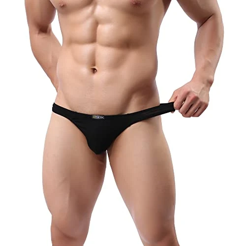 Drelaar Men's Comfy Soft Modal T-back Sexy Low Rise Underwear Thongs
