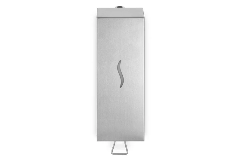 SemyTop Stainless Steel Soap Dispenser | 1000ml | Robust and Stable | 102 x 286 x 90mm Refillable Holder | Wall Mounted