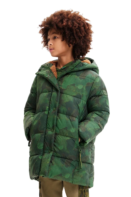Desigual CHAQ_Abraham, 4086 Dark AKI, 3/4, Green, Small