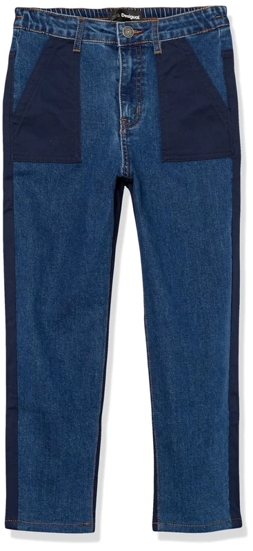 Desigual Boy Denim Long Trouser, Blue, 7 UK