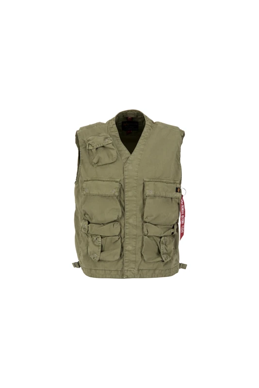 Alpha Industries Military Vest for Men Olive