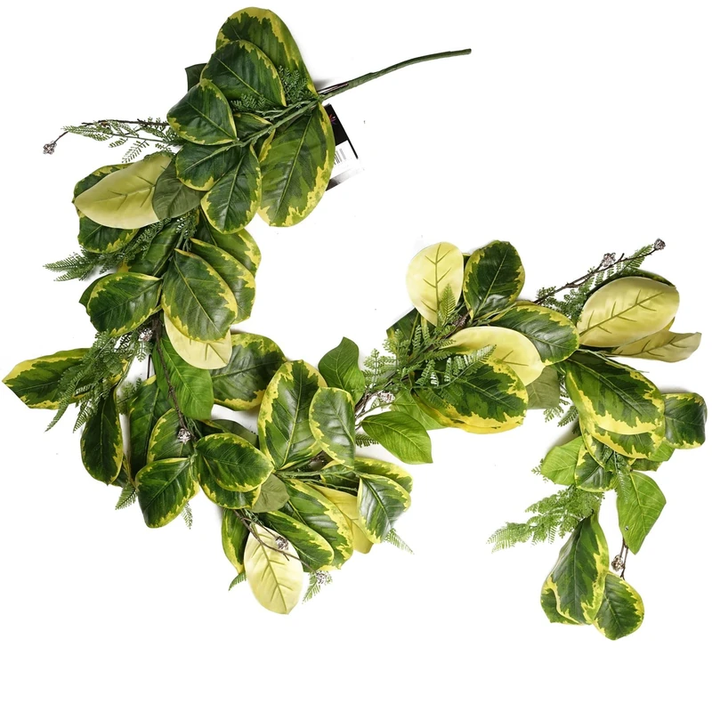 Leaf Design Artificial Garland Hanging Plants, 180cm