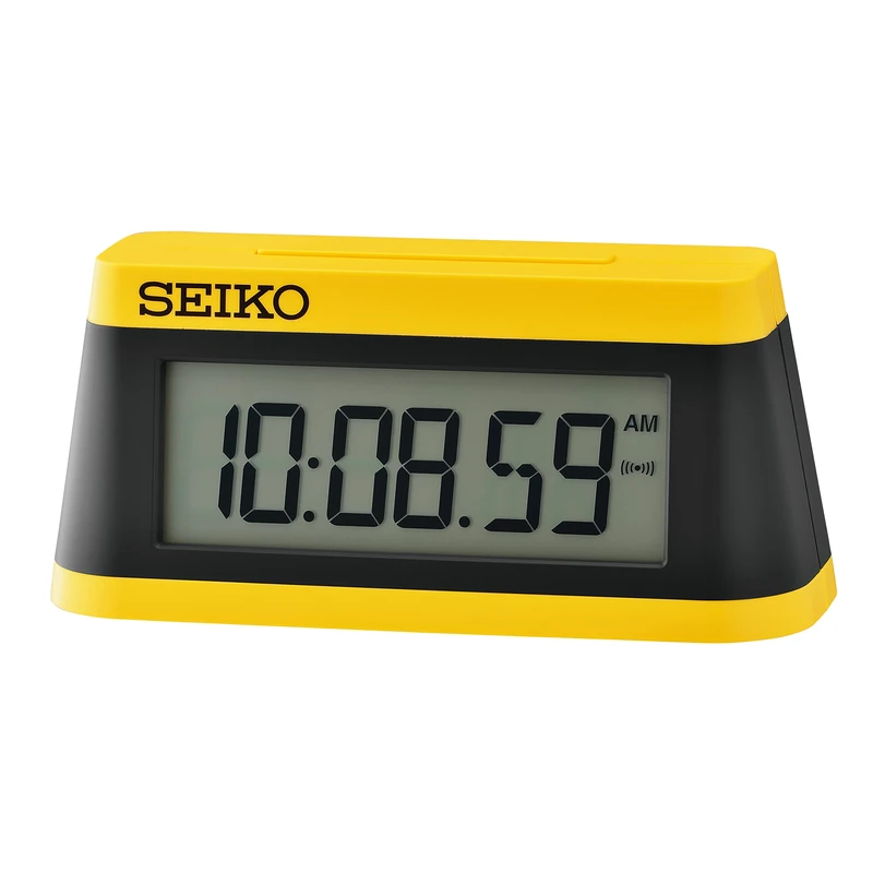 SEIKO Modern Marathon Alarm Clock, Black