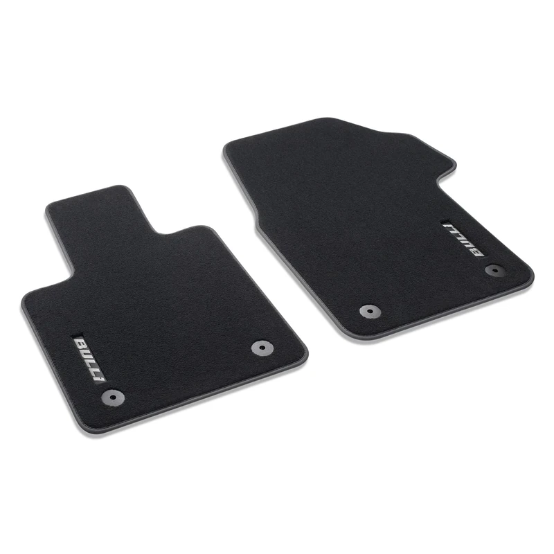 Volkswagen 7T1061275WGK Floor Mats Premium Velour Textile Floor Mats 2 x Front Fabric Mats with Bulli Lettering