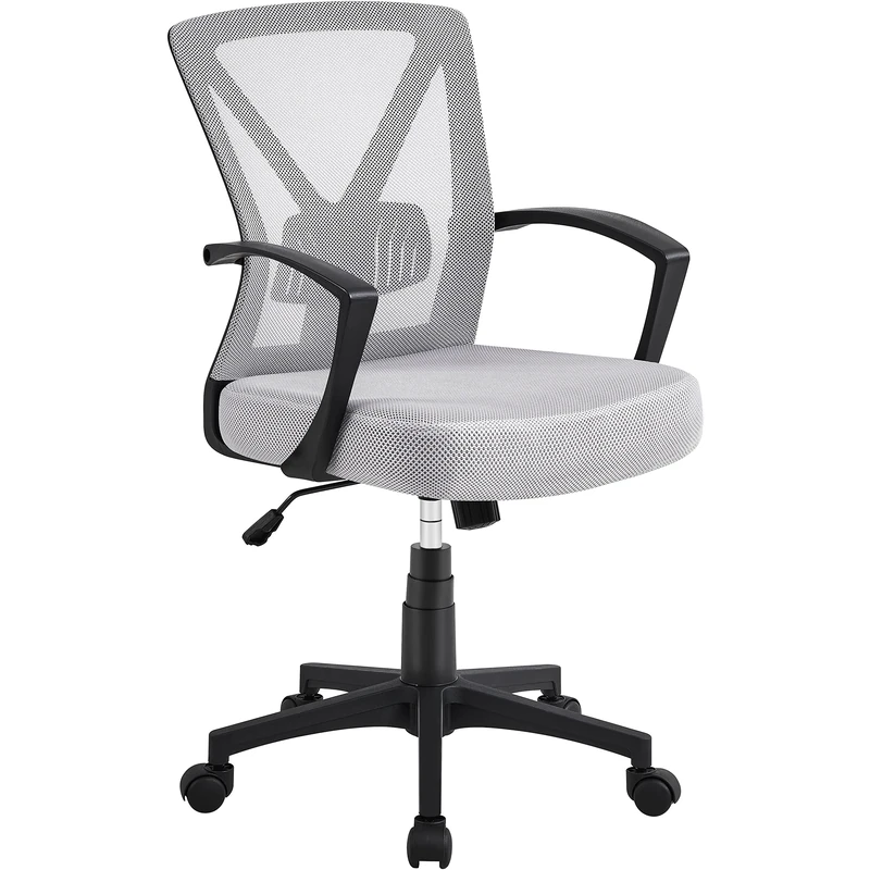 Yaheetech Office Desk Chair - Mid-Back Mesh with Lumbar Support