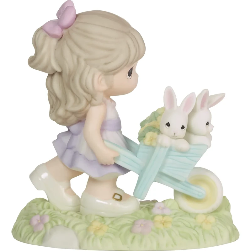 Precious Moments 222015 Wishing You Bunny Kisses and Springtime Wishes Porcelain Figurine