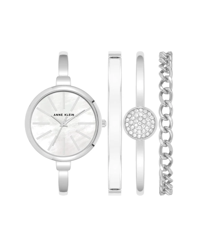 Anne Klein Women's Bangle Watch and Bracelet Set