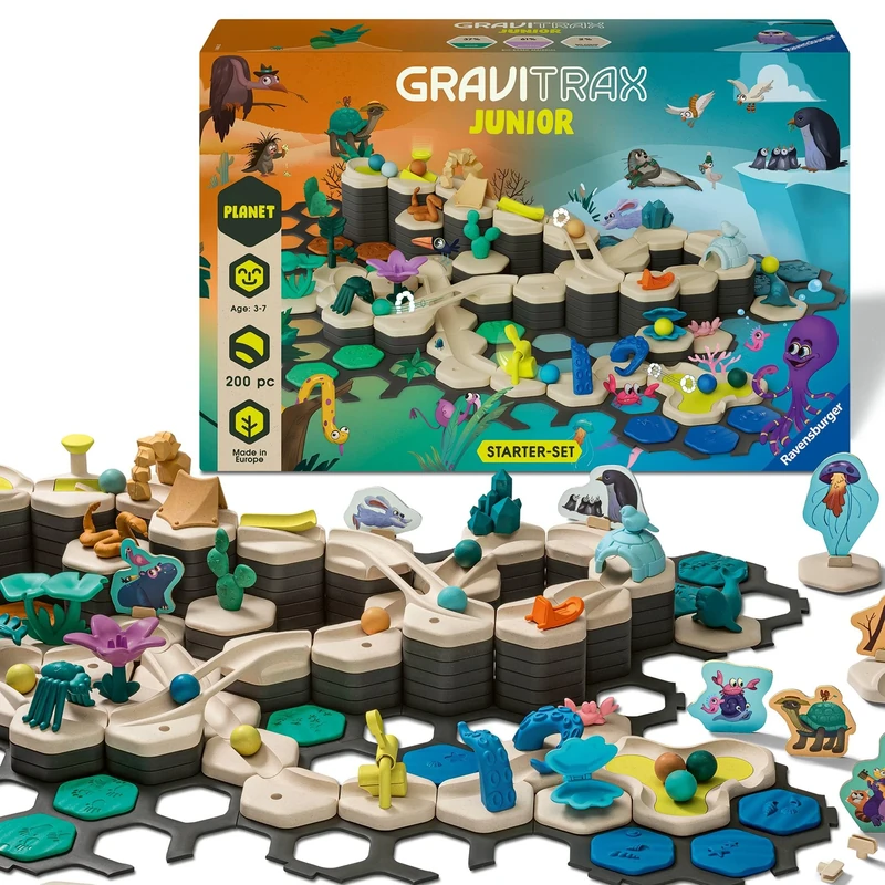 Ravensburger GraviTrax Junior Starter Set My Planet Starter Set. Marble Run, STEM and Construction for Toy Children Age 3 Years and Up for Kids