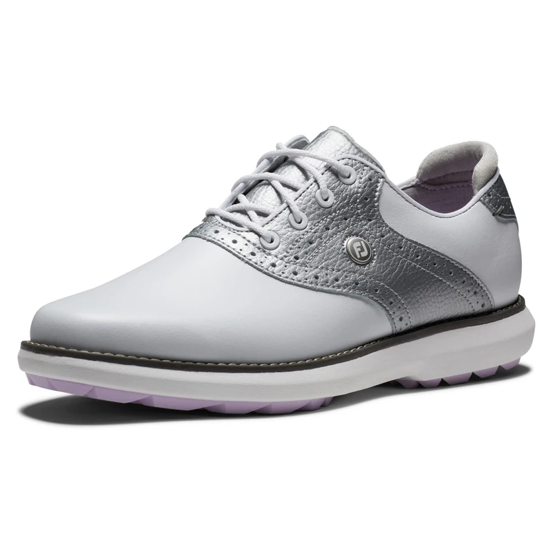 FootJoy FJ Traditions White/Silver/Purple, 4.5