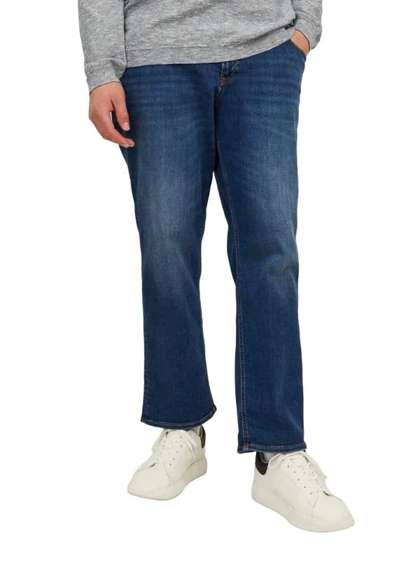 JACK & JONES PLUS Men's Jjimike Jjoriginal Am 782 Pls Noos Jeans, Blue Denim, 54W x 32L