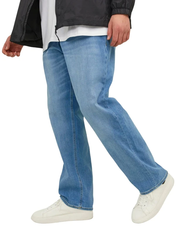 JACK & JONES Male Plus Size Comfort Fit Jeans Mike Original AM 782 Blue Denim