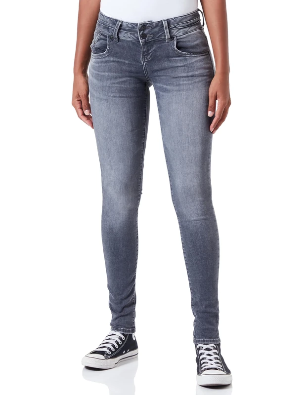 LTB Julita X Mitena Wash Jeans, Grey Fall Undamaged Wash 54572, 26 W/36 L