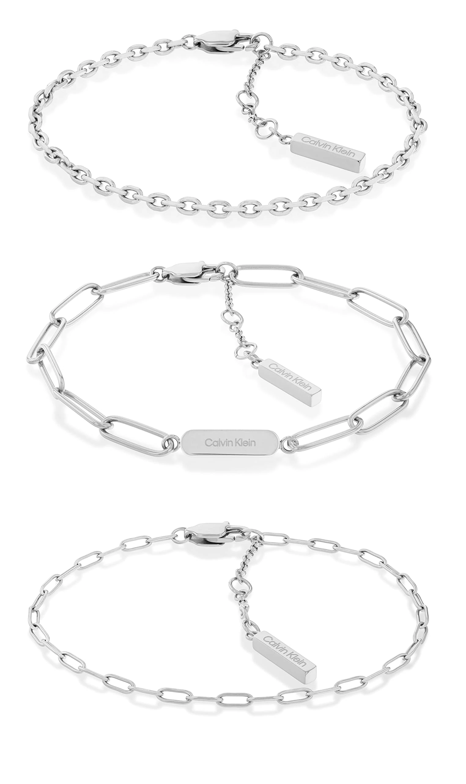Calvin Klein Women's GIFT SET Collection Set of 3 Bracelets in Stainless Steel - 35000434