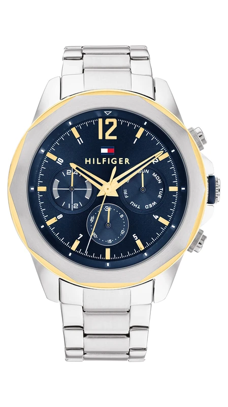 Tommy Hilfiger Analogue Multifunction Quartz Watch for Men with Silver Stainless Steel Bracelet - 1792059