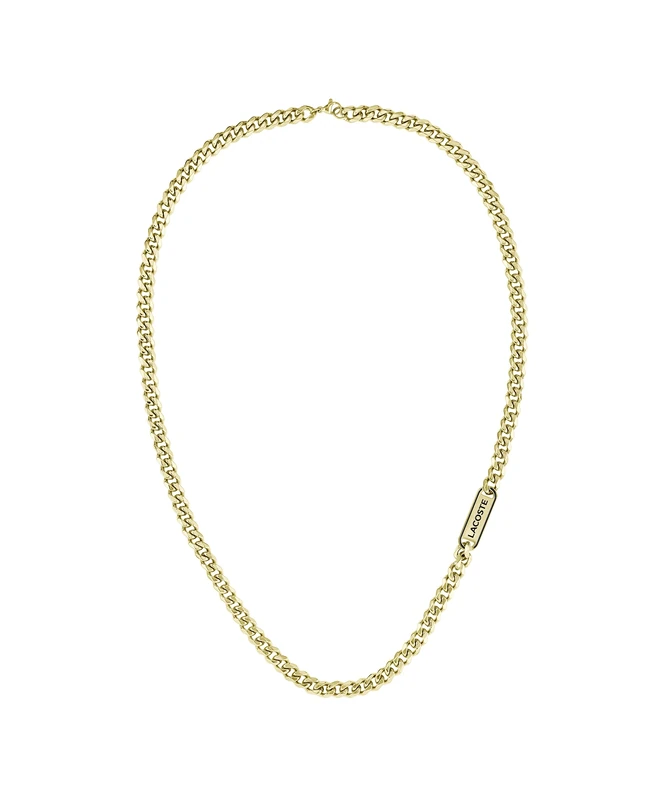 Lacoste Men's DISTRICT Collection Chain Necklace in Yellow Gold - 2040209