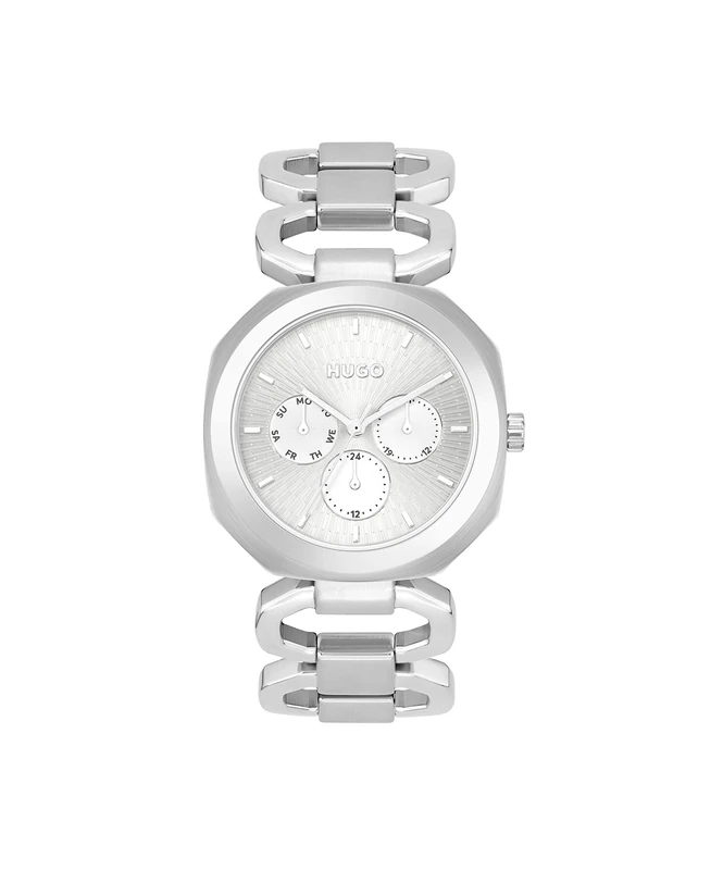 HUGO Analogue Multifunction Quartz Watch for Women with Silver Stainless Steel Bracelet - 1540149